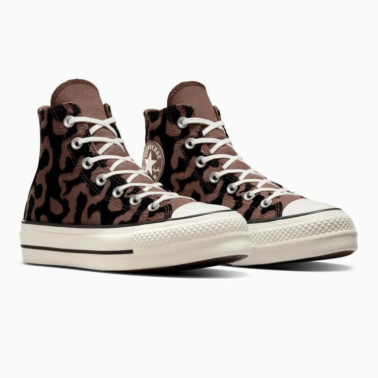Converse Ctas Lift Hi Leopard Remix - Bear Nap / Black / Egret - Walk by Streetart