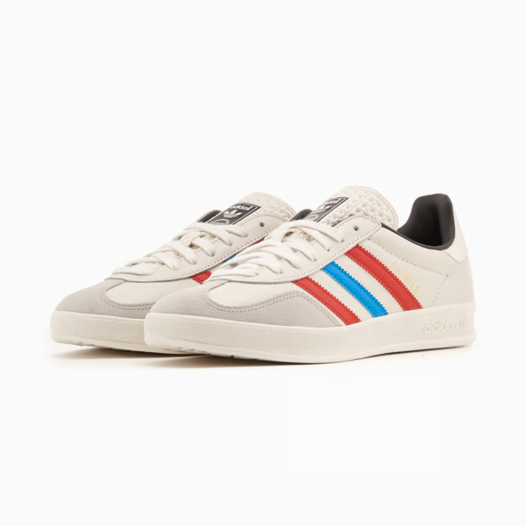 Adidas Gazelle Indoor - Chalk White / Bette Scarlet / Core Black