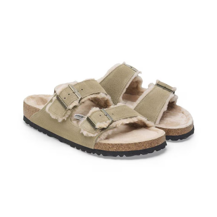 Birkenstock Arizona Shearling - Taupe - Walk by Streetart