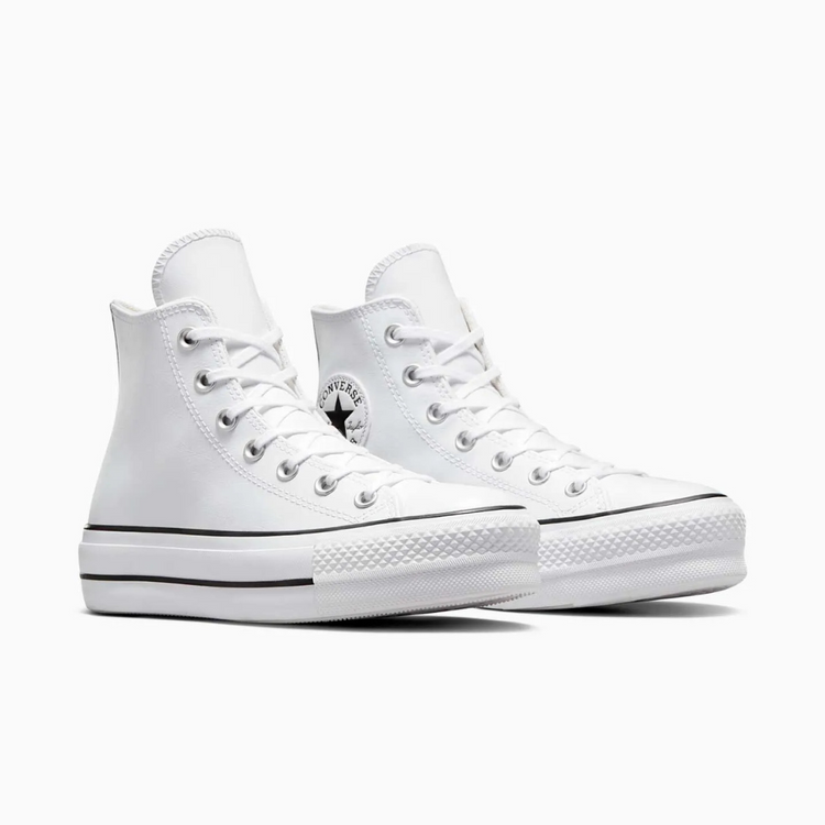 Converse Ctas Lift Clean Hi - White / Black / White - Walk by Streetart