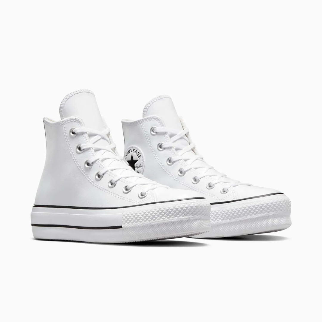 Converse Ctas Lift Clean Hi - White / Black / White - Walk by Streetart
