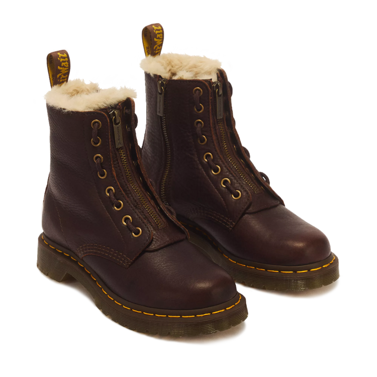 Dr.Martens 1460 Serena Zip - Dark Brown Grizzly