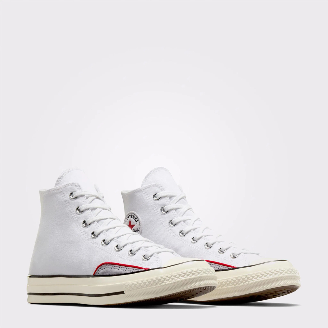 Converse Chuck 70 Hi -  White / Ghost Town / Red - Walk by Streetart