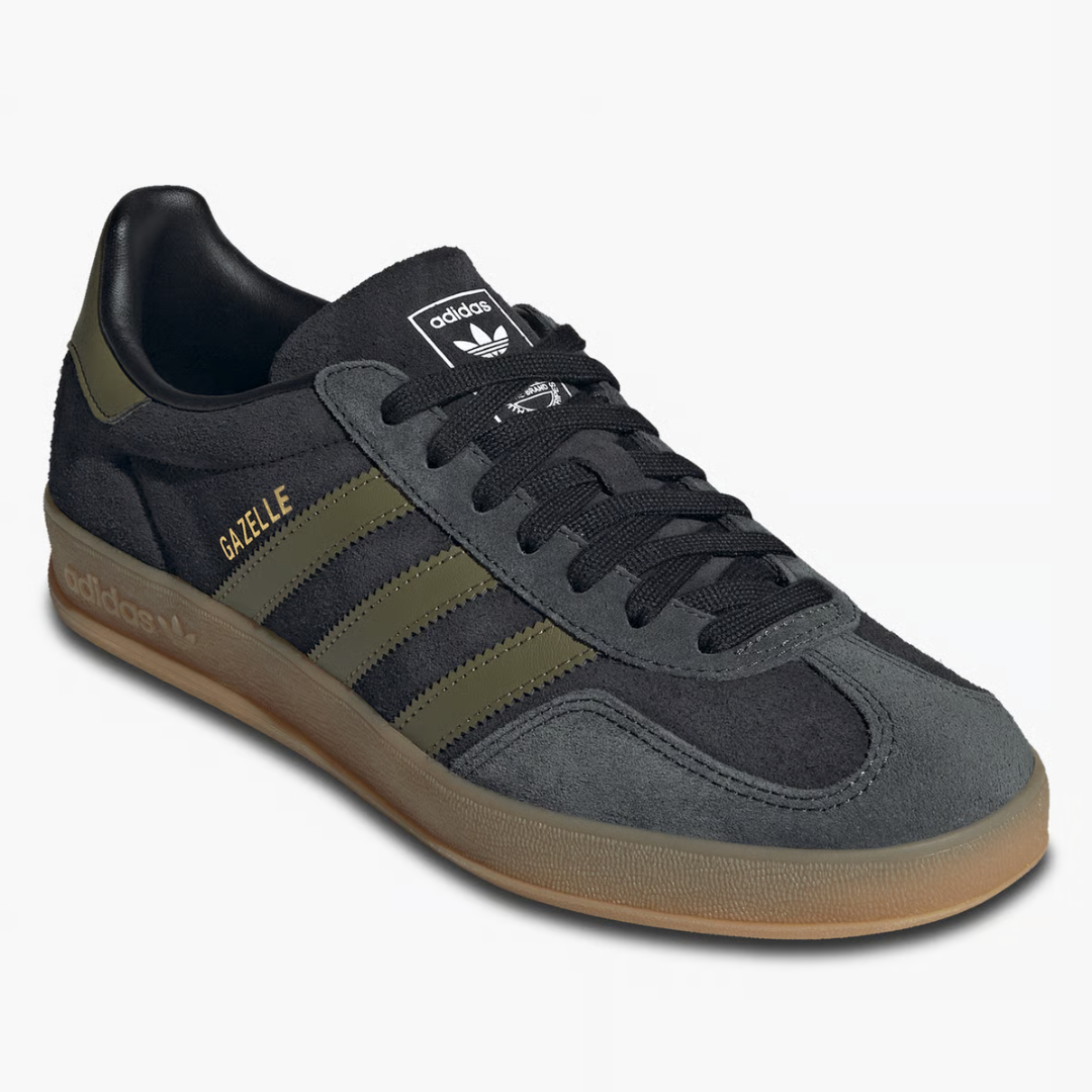 Adidas Gazelle Indoor - Core Black / Focus Olive / Carbon