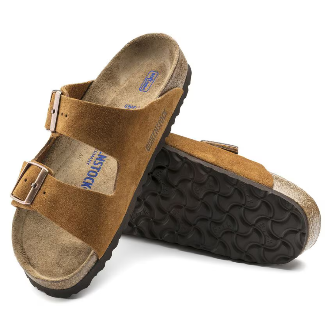 Birkenstock Arizona Suede Leather - Mink - Walk by Streetart