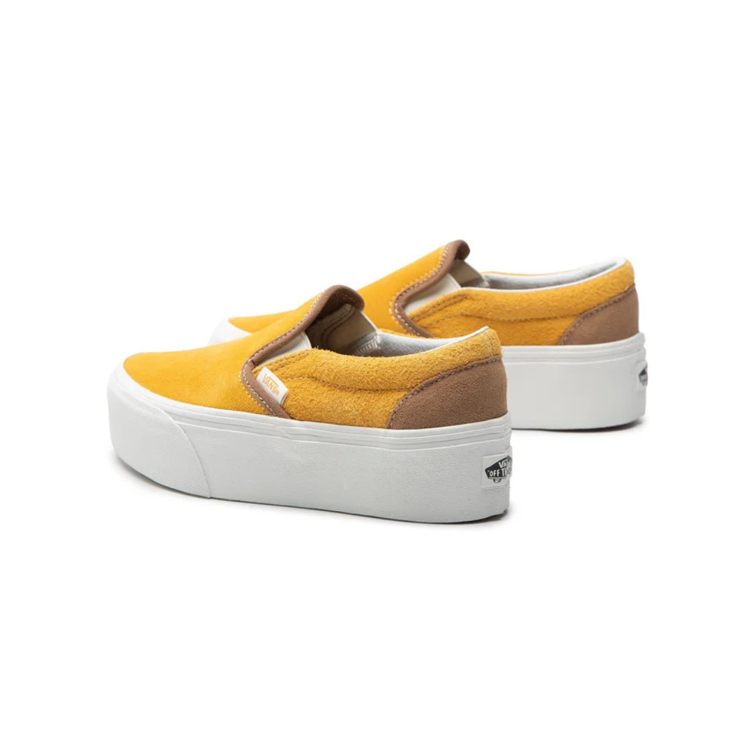 Vans Slip-On Stackform Varsity Suede - Golden / Yellow - Walk by Streetart