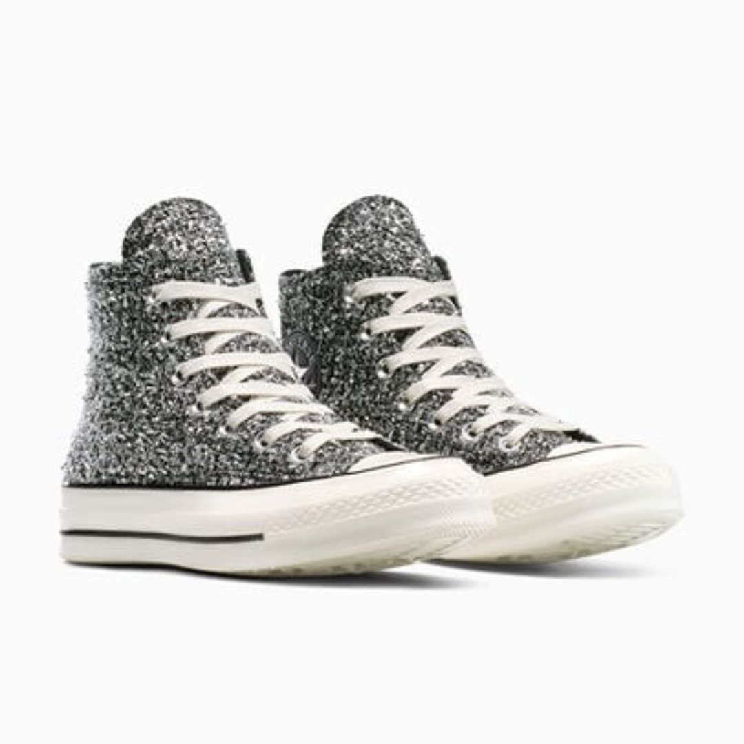 Converse Chuck 70 Hi - Black / Silver / Egret - Walk by Streetart