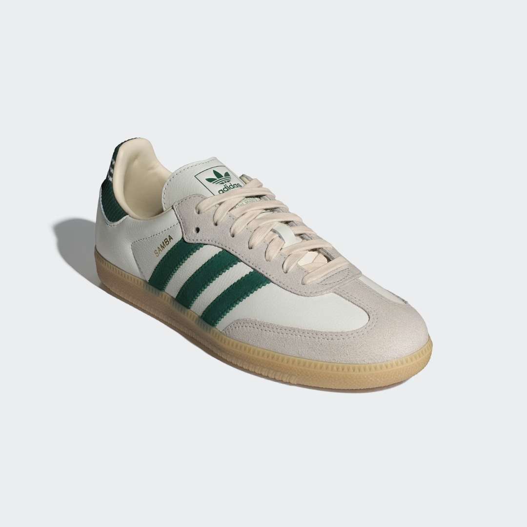 Adidas Samba Og - Cloud White / Collegiate Green / Gum - Walk by Streetart