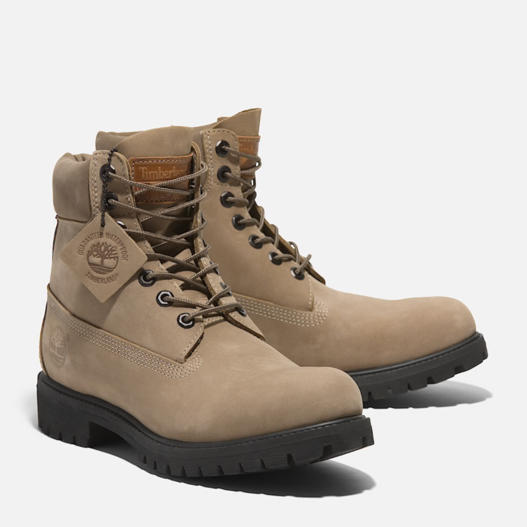 Timberland Premium 6 In Waterproof Boot - Medium Beige / Nubuck