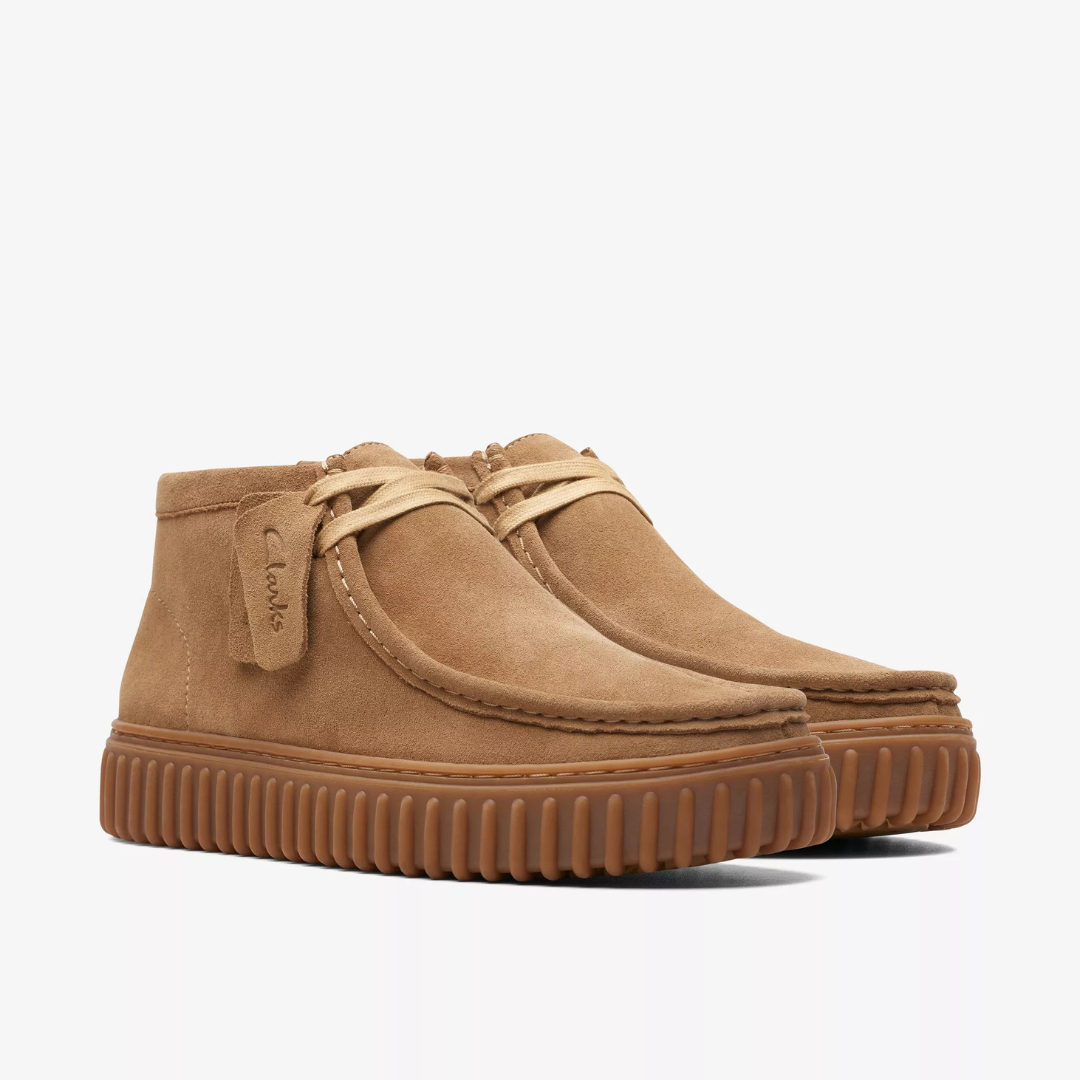 Clarks Torhill Hi - Dark Sand Suede