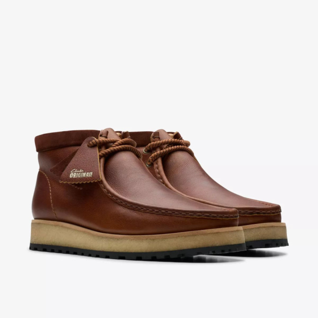 Clarks Wallabee Scoot Og - Dark Tan Lea