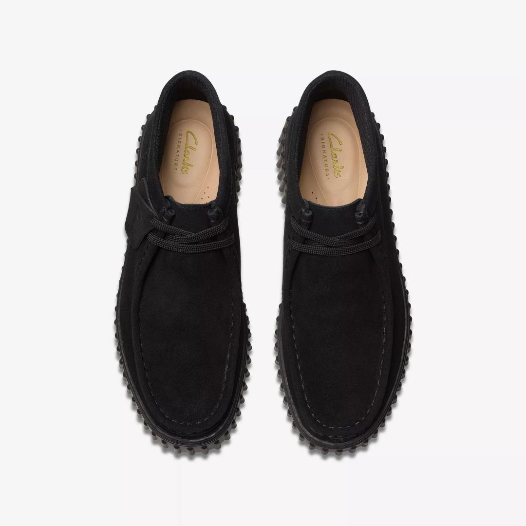 Clarks Torhill Moss Hi - Black Suede - Walk by Streetart