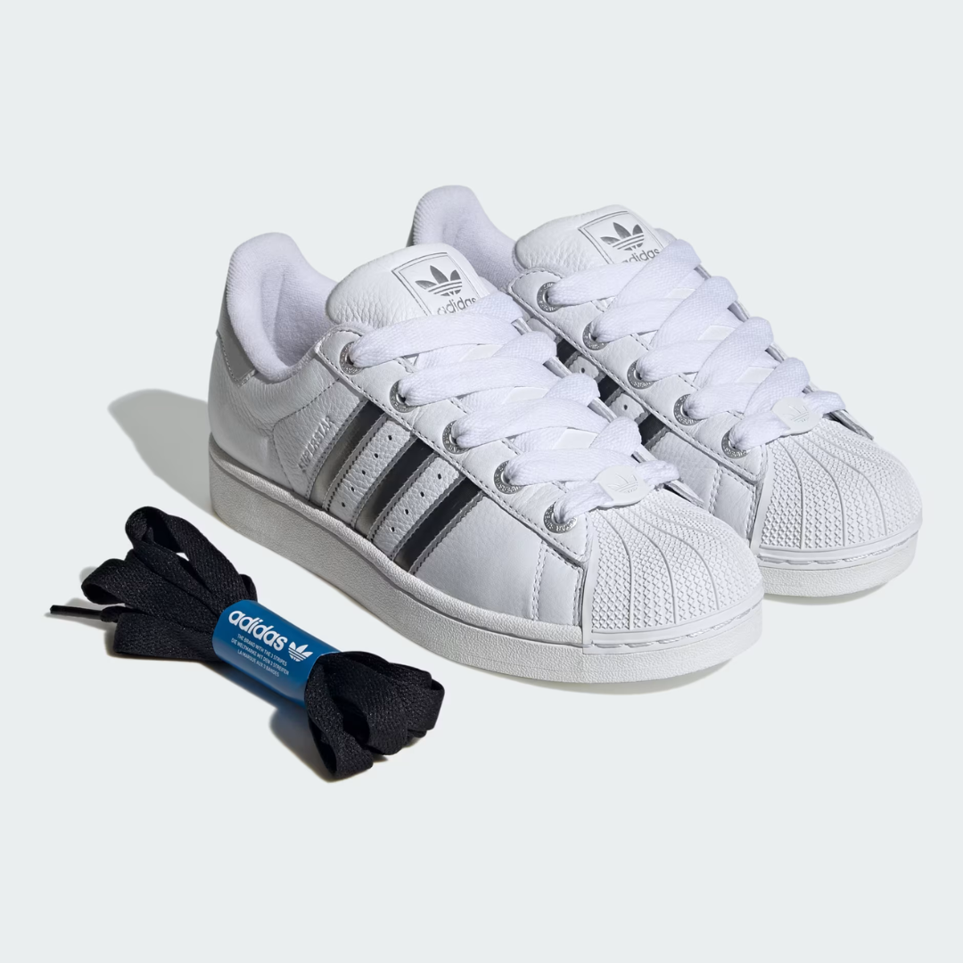 Adidas Superstar II - Cloud White / Matte Silver / Core Black - Walk by Streetart