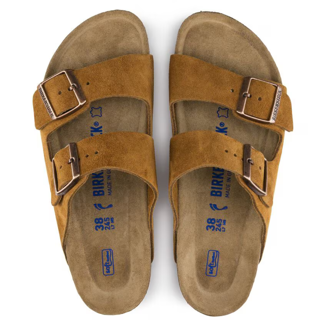 Birkenstock Arizona Suede Leather - Mink - Walk by Streetart