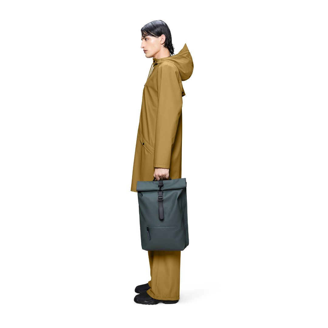 Rains Rolltop Rucksack - Dark grey