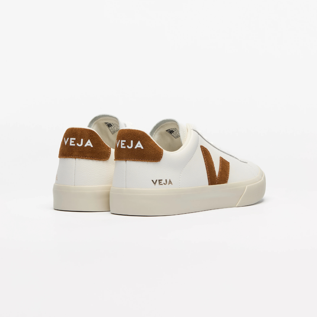 Veja Campo Leather - White / Cognac