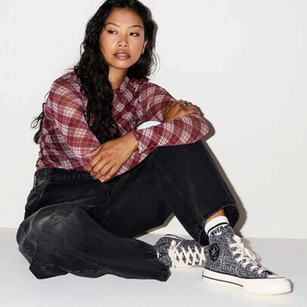 Converse Chuck 70 Hi - Black / Silver / Egret - Walk by Streetart