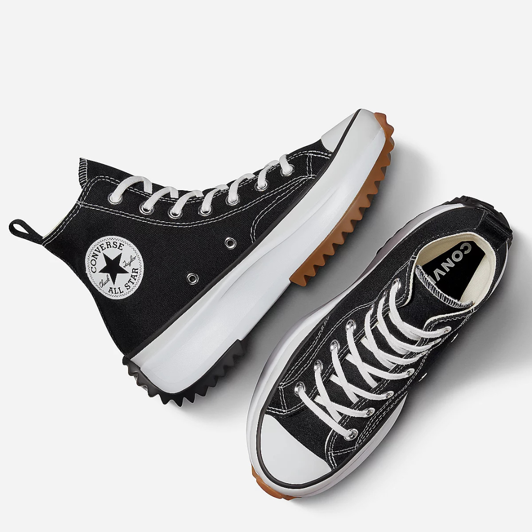 Converse Run Star Hike Hi - Black / White / Gum - Walk by Streetart