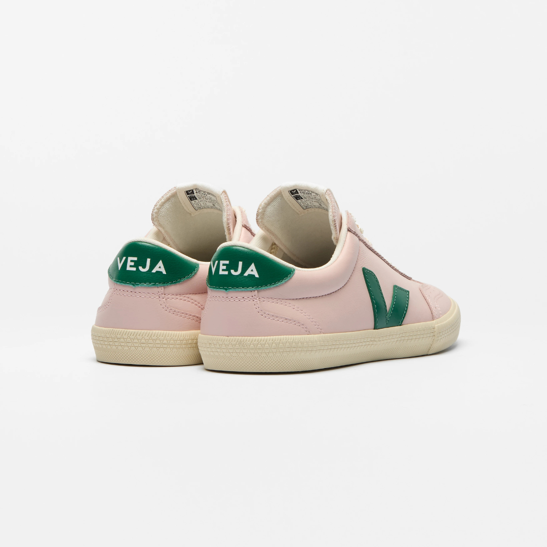 Veja Volley Leather - Petale / Golf / Calcaire - Walk by Streetart