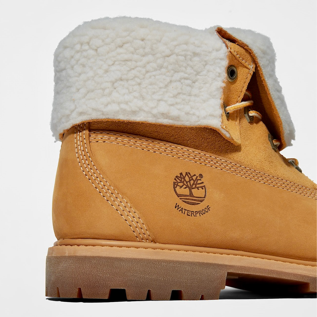 Timberland Authentics Teddy Fleece Waterproof Fold-Down - Wheat - Walk by Streetart