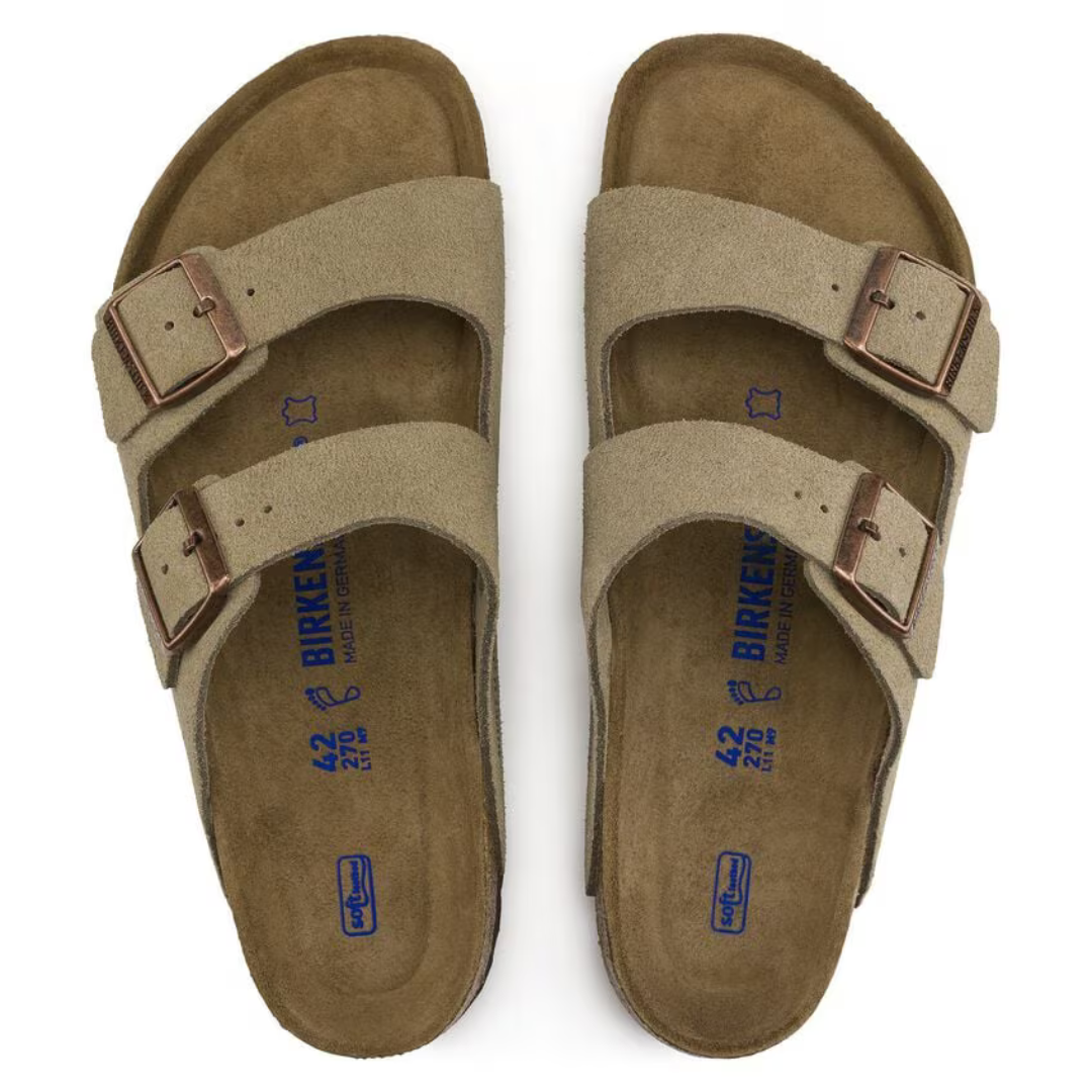 Birkenstock Arizona Suede Leather - Taupe - Walk by Streetart