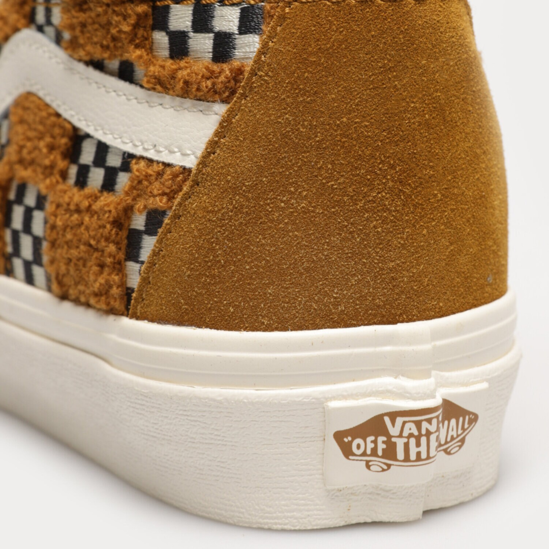 Vans Sk8-Hi - Tufted Check / Golden / Brown - Walk by Streetart