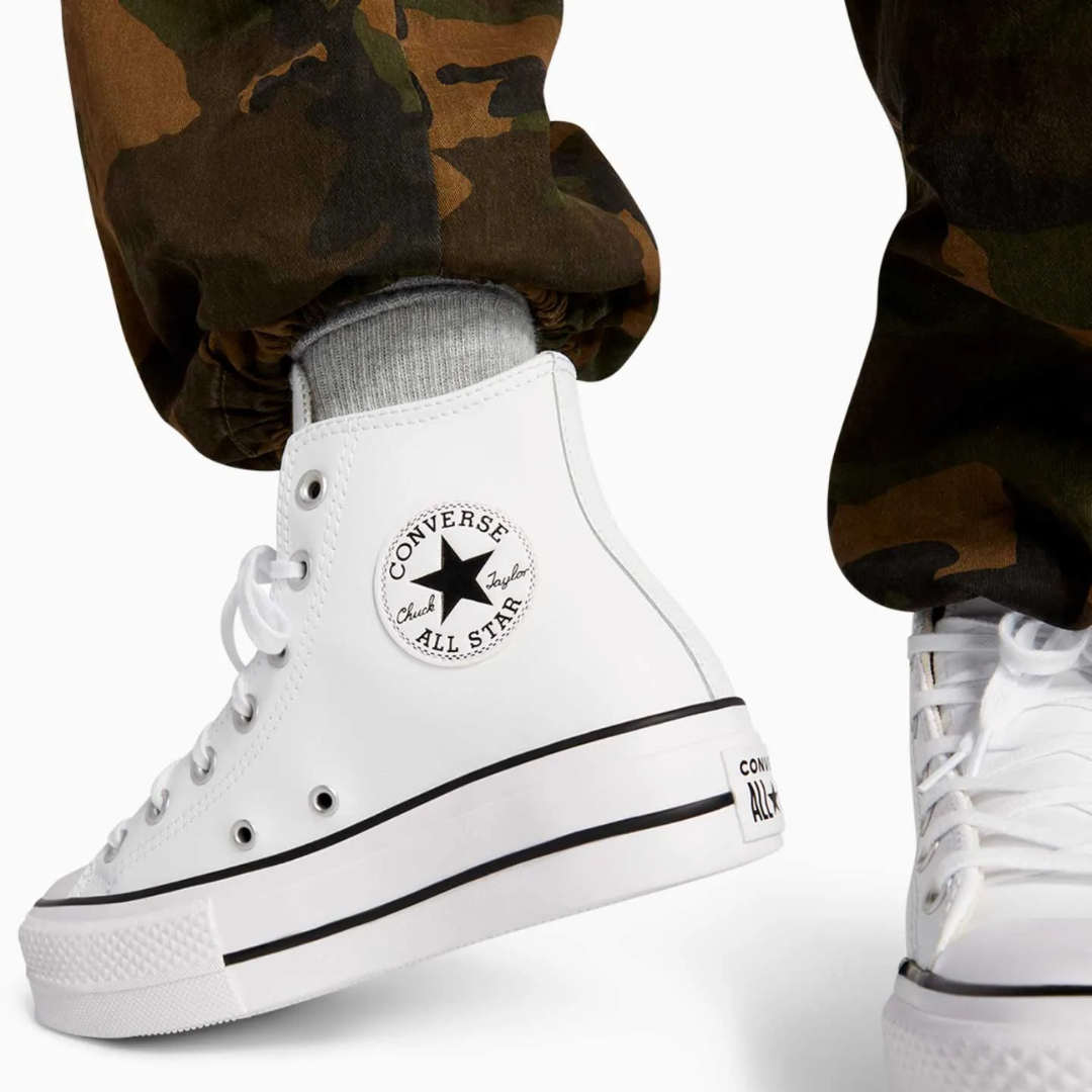 Converse Ctas Lift Clean Hi - White / Black / White - Walk by Streetart