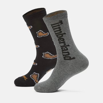 Timberland Boot Print Socks - Black - Walk by Streetart