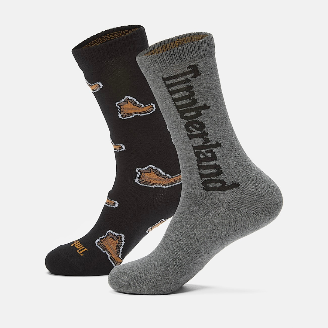 Timberland Boot Print Socks - Black - Walk by Streetart