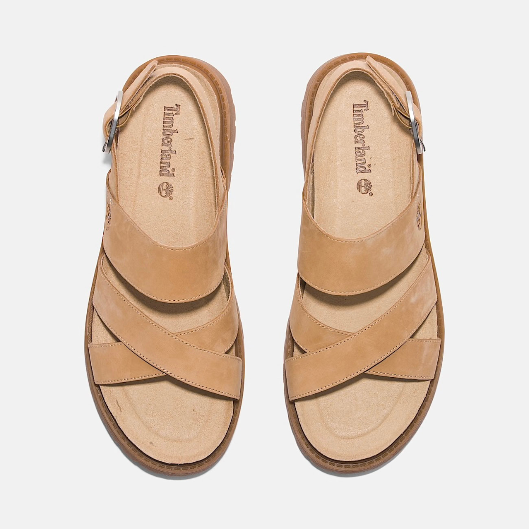 Timberland Clairemont Backstrap Sandal -  Beige / Nubuck - Walk by Streetart