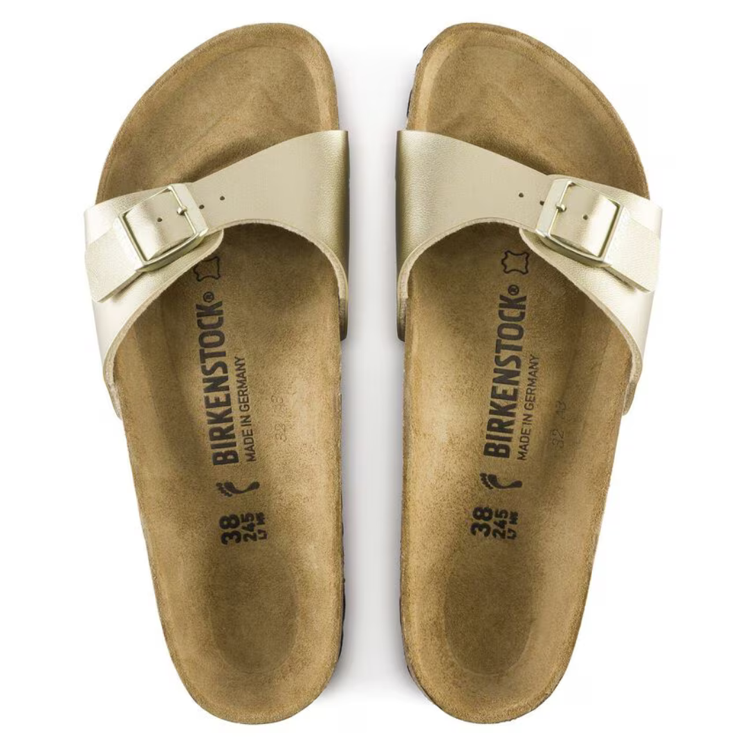 Birkenstock Madrid Birko-Flor - Gold - Walk by Streetart