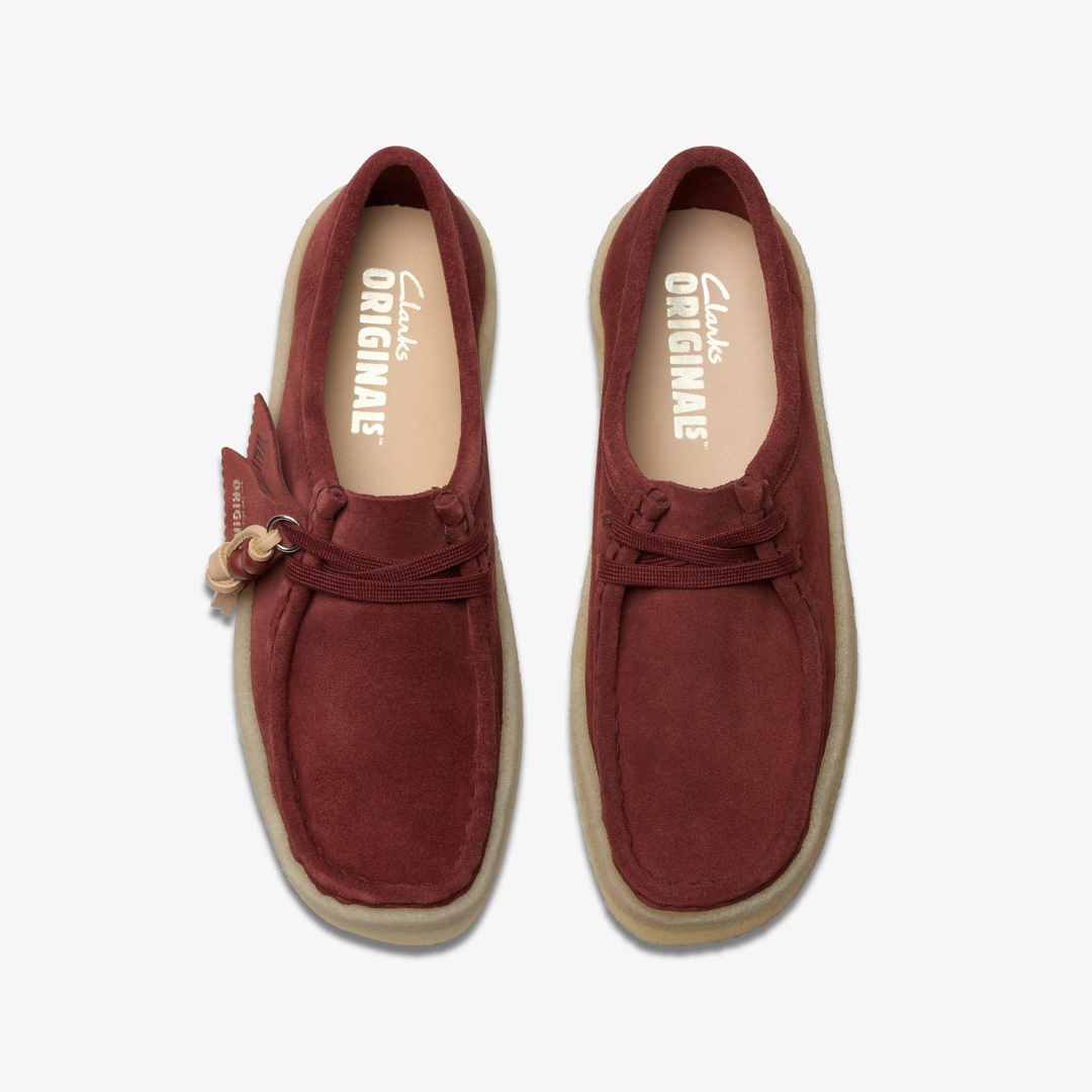 Clarks Wallabee Cup - Deep Red Suede