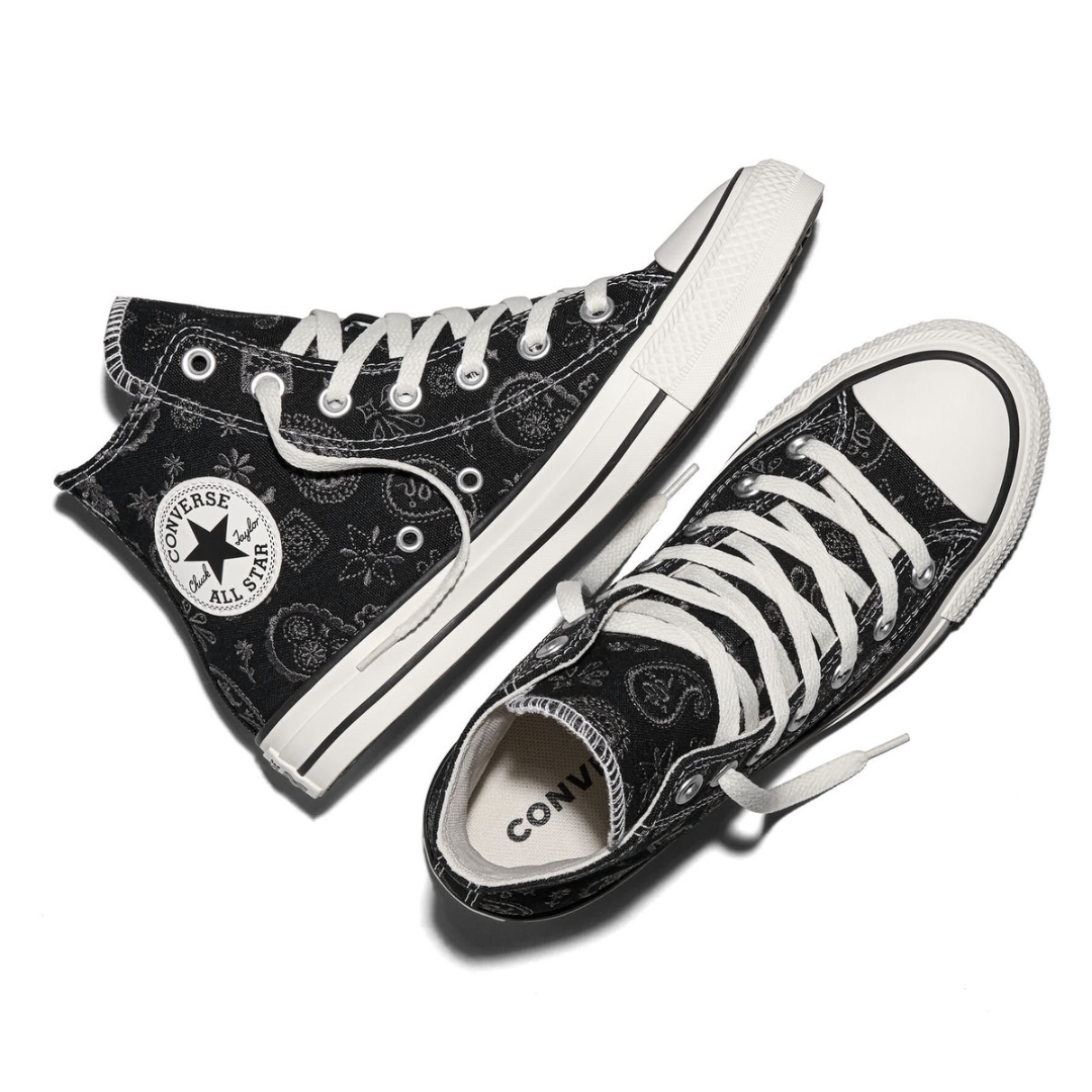 Converse Ctas Hi Paisley Pop - Black / Dark Matter - Walk by Streetart