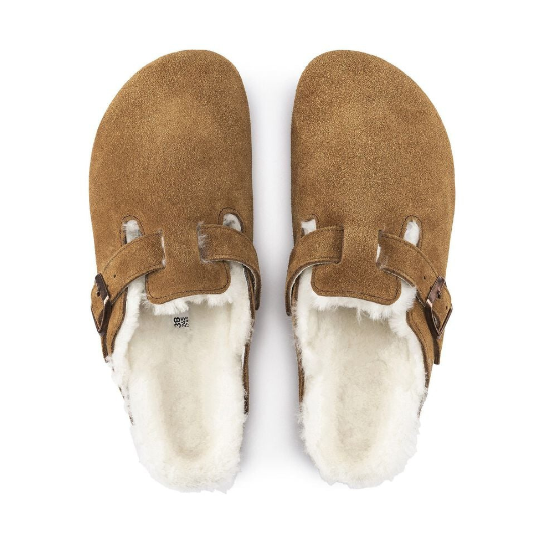 Birkenstock Boston Shearling - Mink - Walk by Streetart