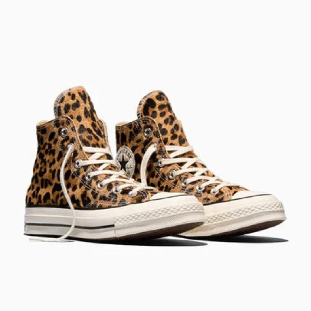 Converse Chuck 70 Leopard Pony Hair  - Black / Natural Ivory / Egret - Walk by Streetart