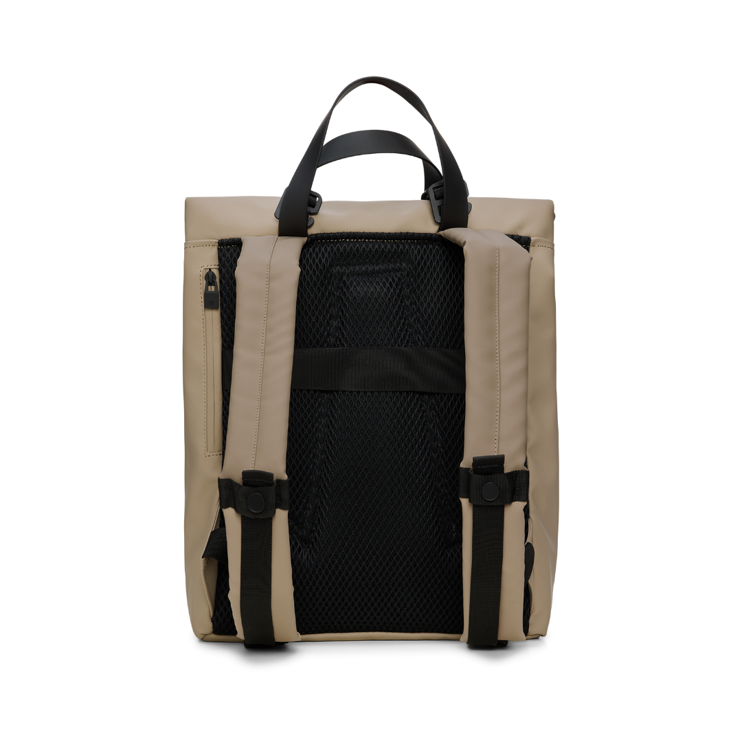 Rains 2 Way Tote Backpack - Beige - Walk by Streetart