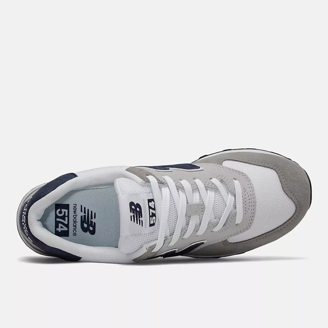 New Balance 574 - Rain Cloud / White - Walk by Streetart