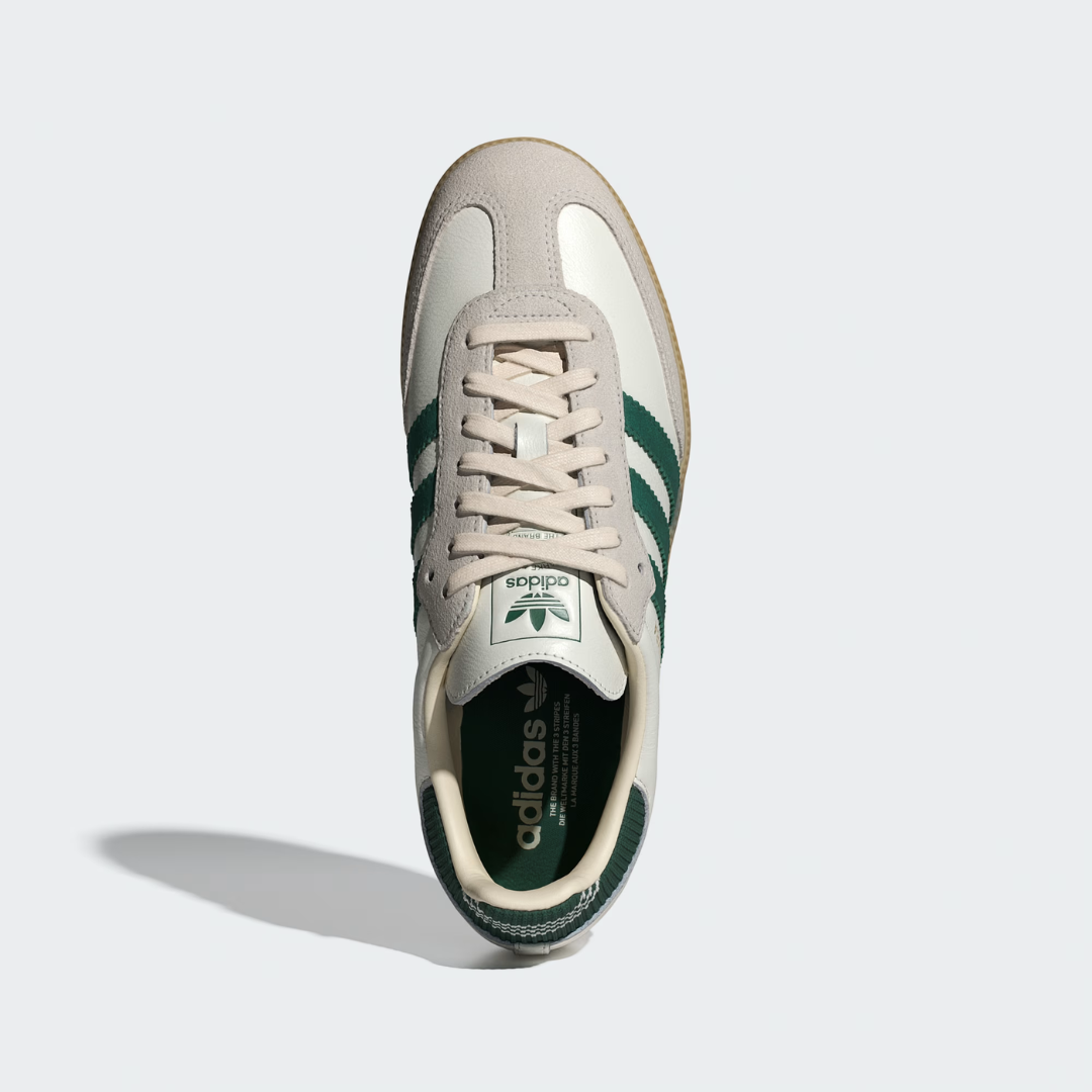 Adidas Samba Og - Cloud White / Collegiate Green / Gum - Walk by Streetart
