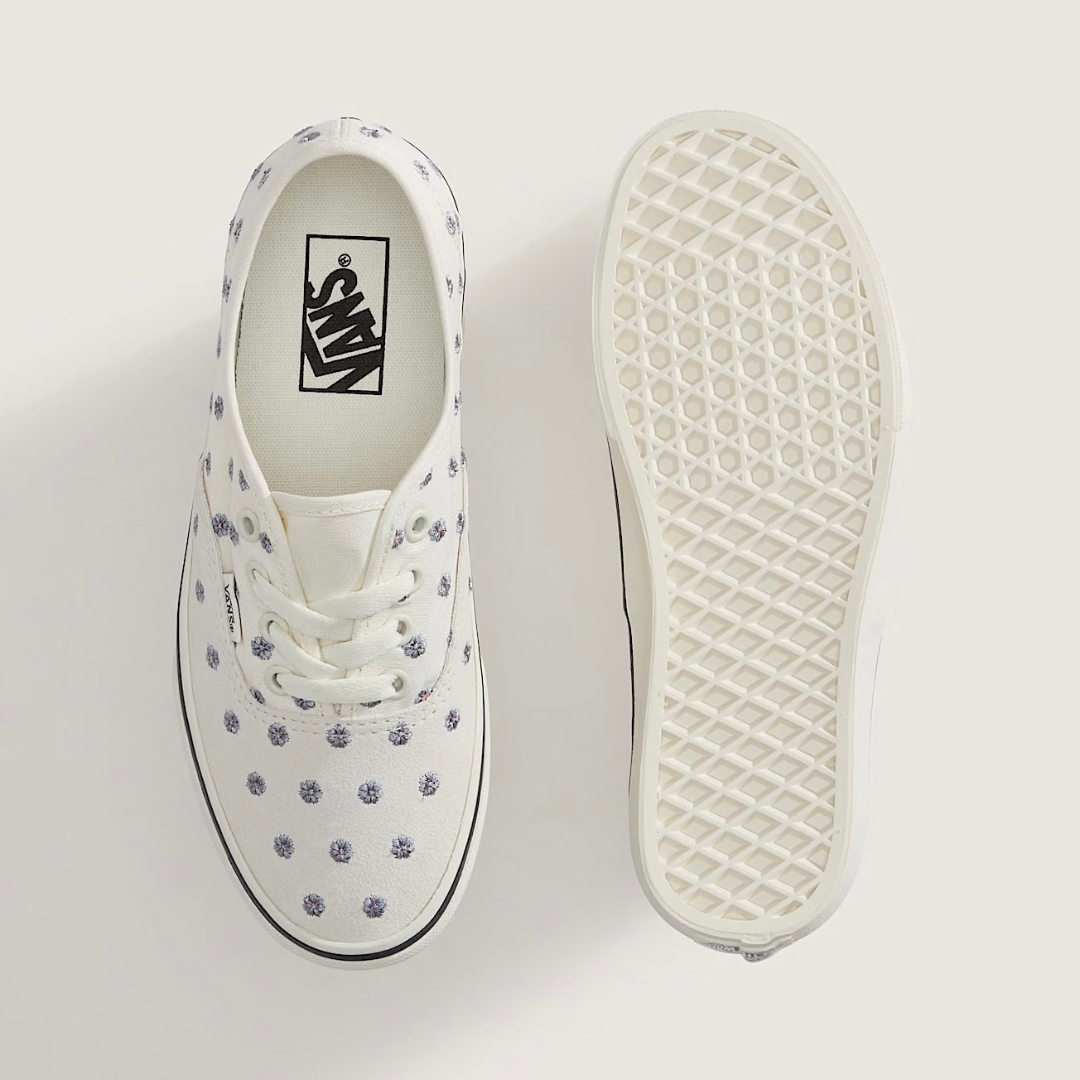 Vans Authentic - Floral Embroidery Marshmallow