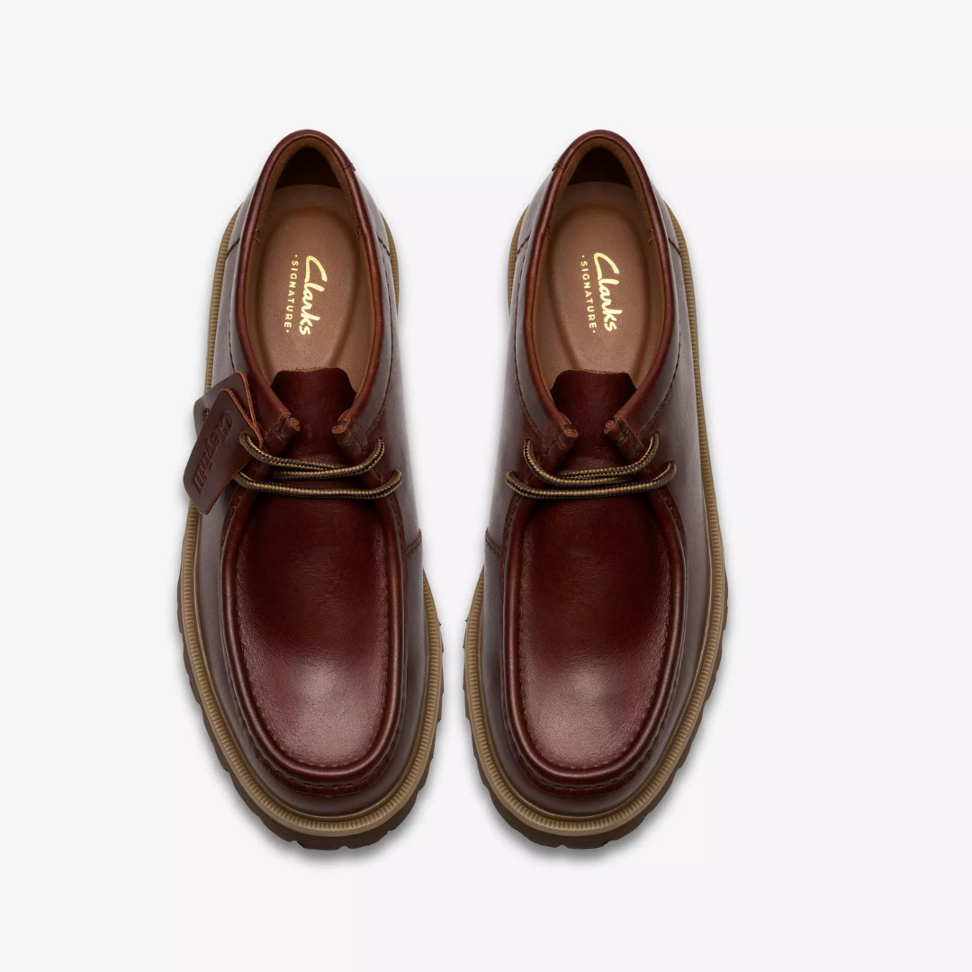 Clarks Cleyhill - Seam Brown Leather - Walk by Streetart