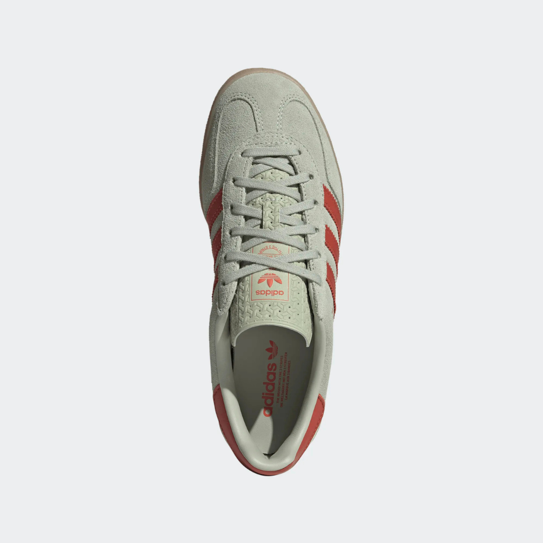Adidas Gazelle Indoor - Half Green / Red / Gum - Walk by Streetart