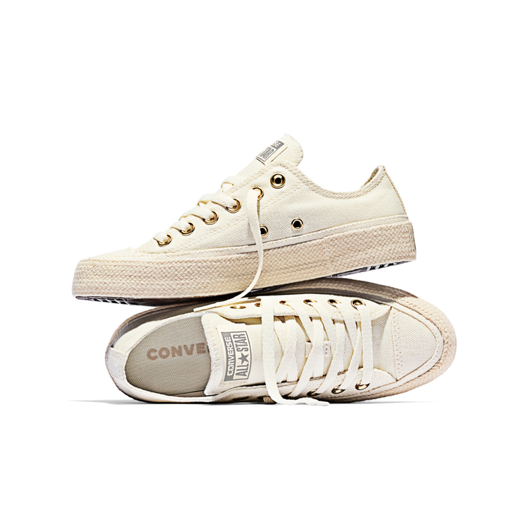 Converse Ctas Ox Espadrille - Egret / Papyrus / Gold - Walk by Streetart