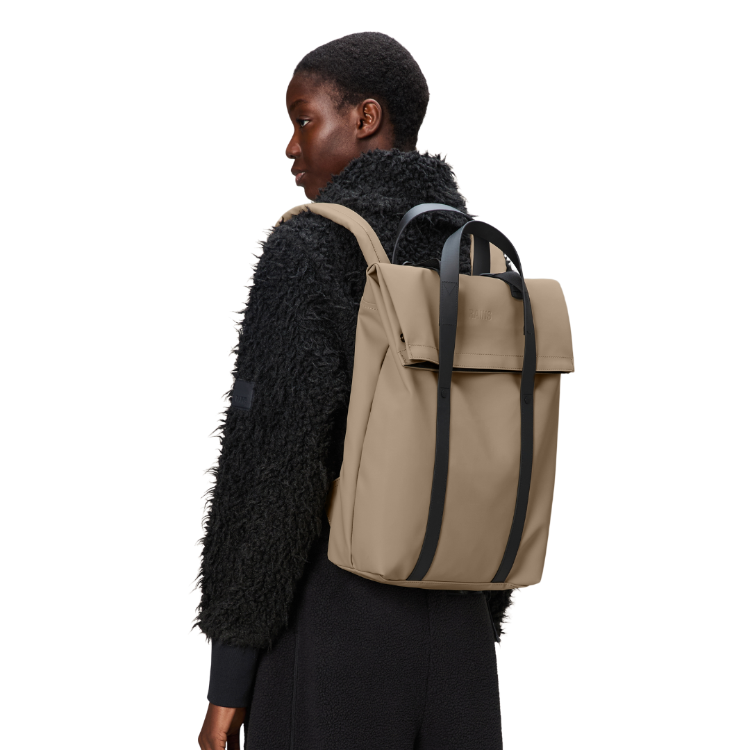 Rains 2 Way Tote Backpack - Beige - Walk by Streetart