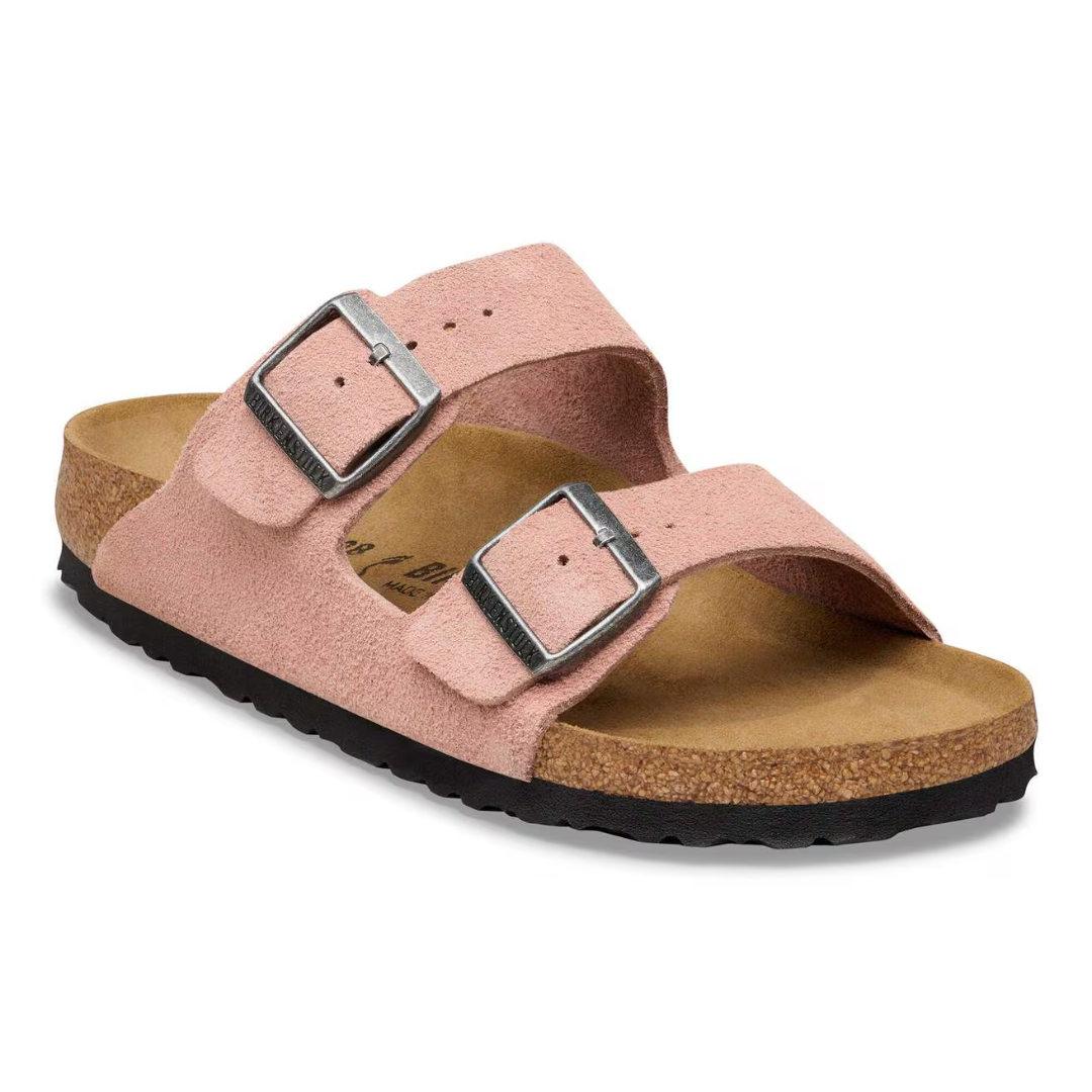 Birkenstock Arizona Suede Leather - Pink Clay - Walk by Streetart