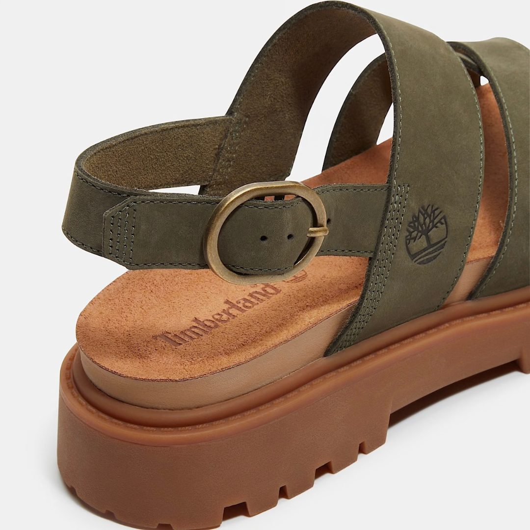 Timberland Clairemont Backstrap Sandal - Olive / Nubuck - Walk by Streetart