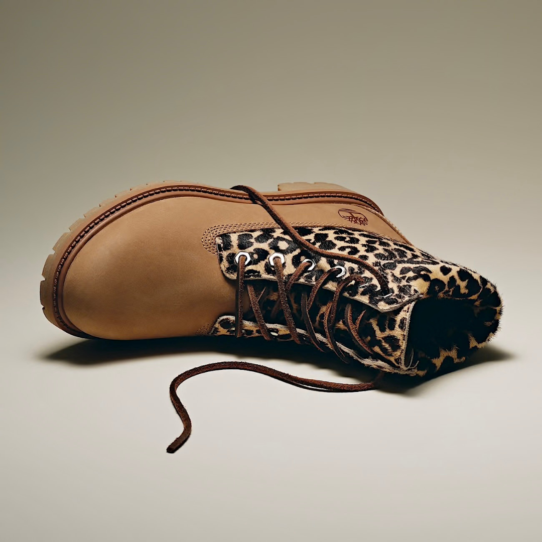 Timberland Women Premium 6 In Lace Up Boot - Beige / Leopard