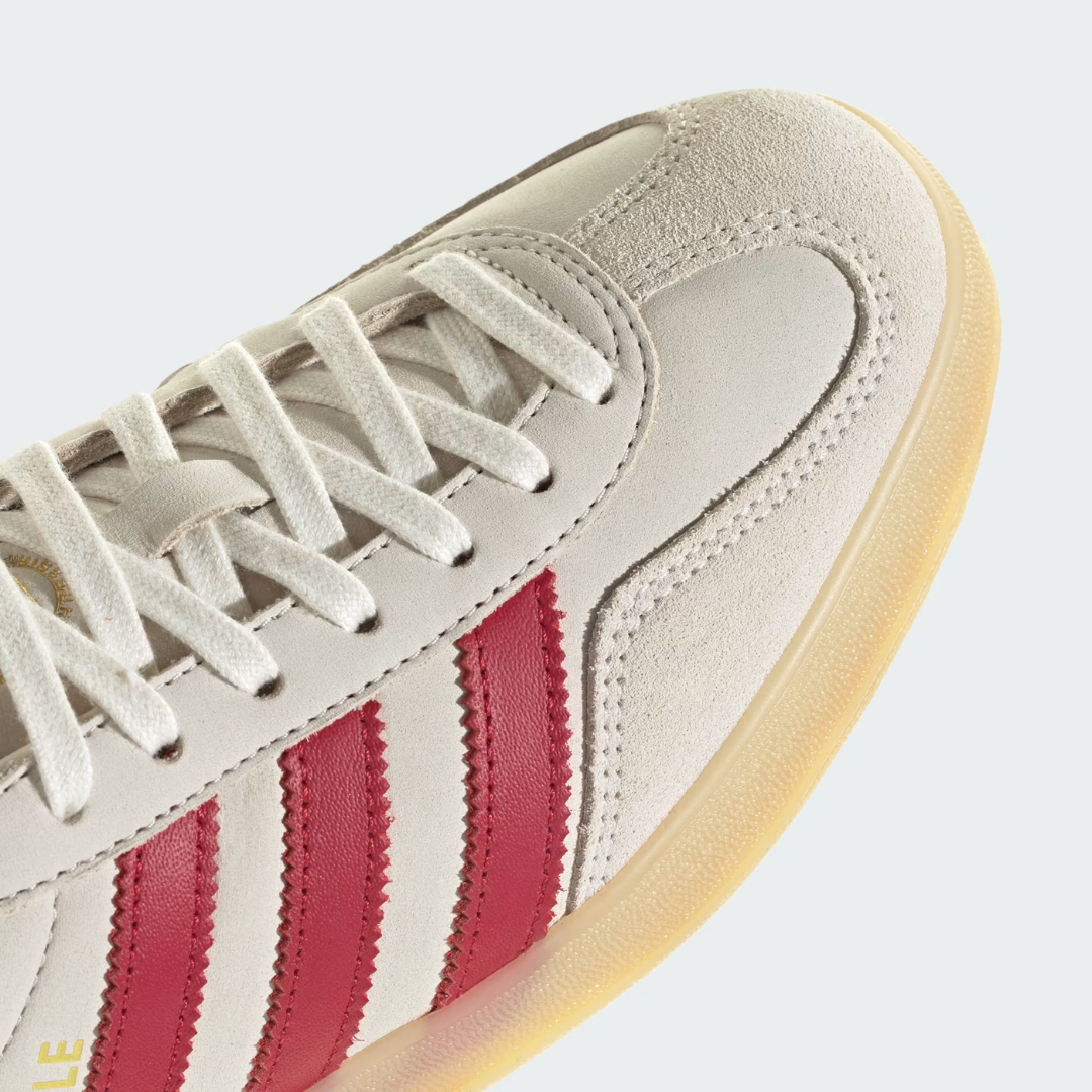 Adidas Gazelle Indoor - Cream White / Team Victory Red / Gum - Walk by Streetart