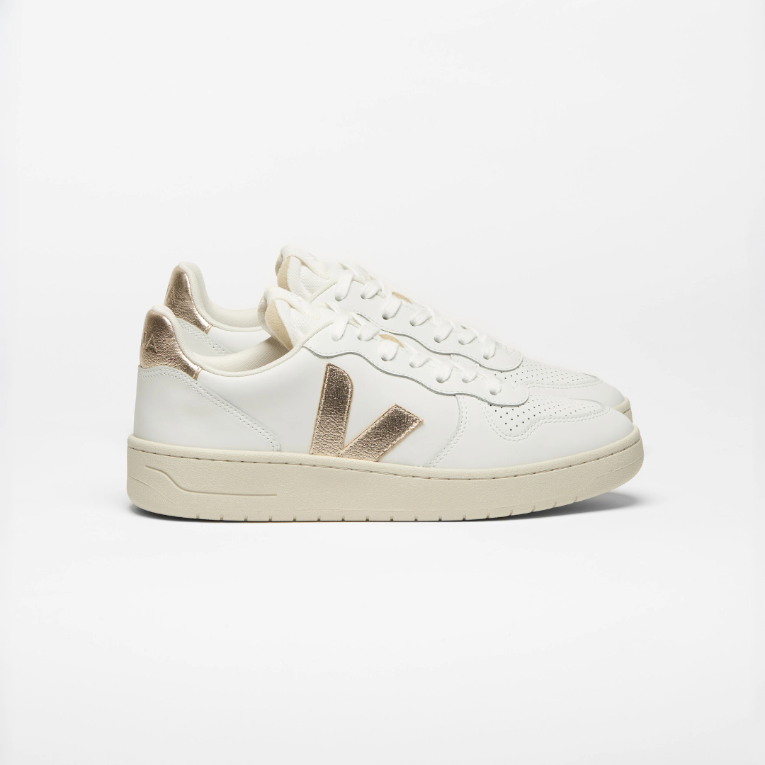 Veja V-10 Prime Leather - White / Platine