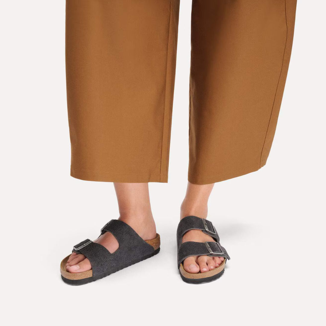 Birkenstock Arizona Suede - Charcoal - Walk by Streetart