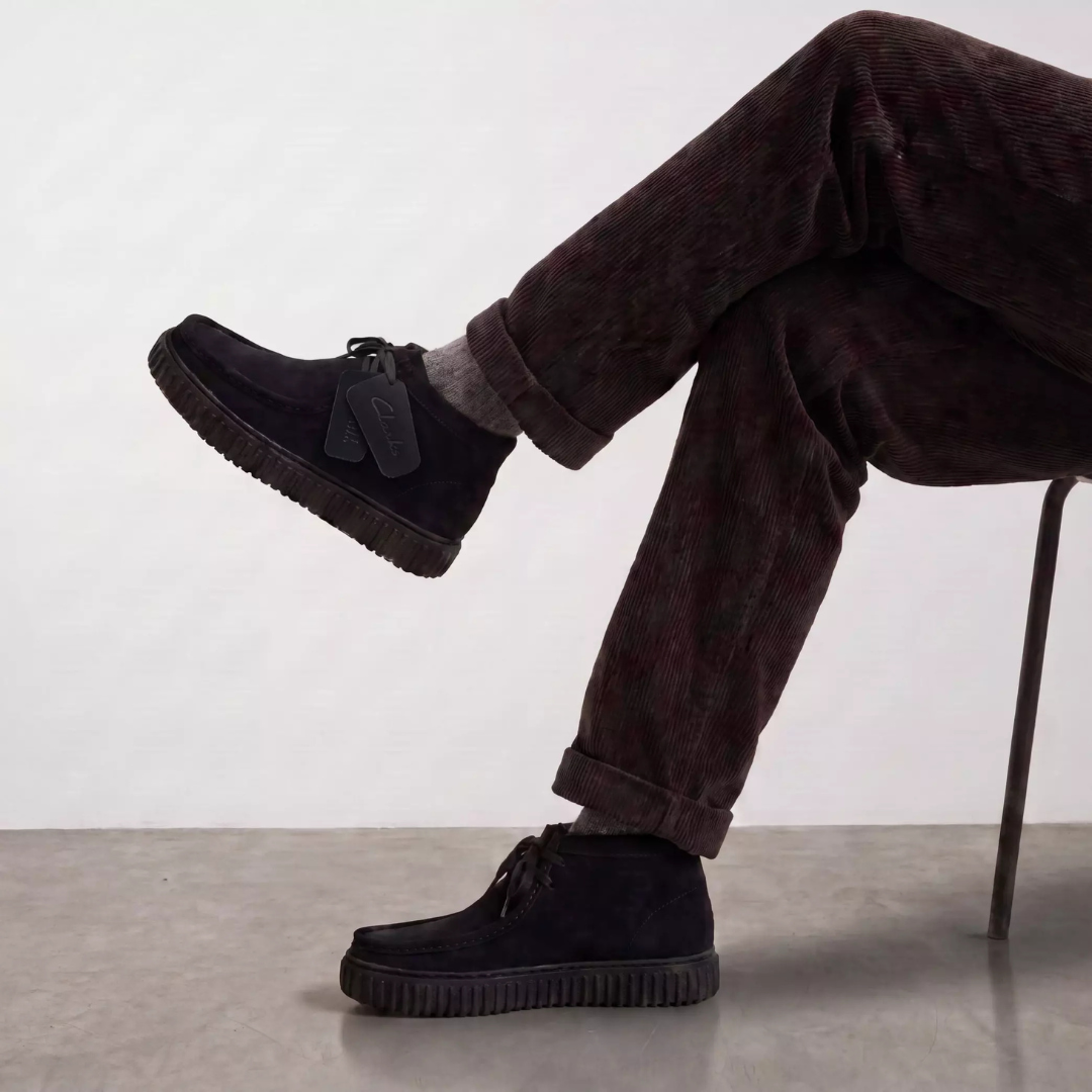 Clarks Torhill Hi - Black Suede